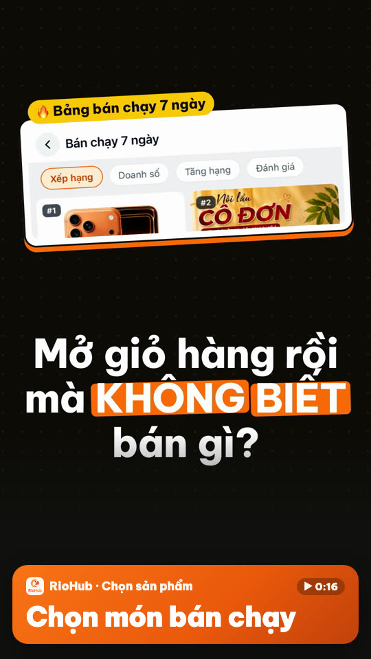 Không biết gắn sản phẩm gì vào giỏ TikTok? Xem bảng bán chạy 7 ngày