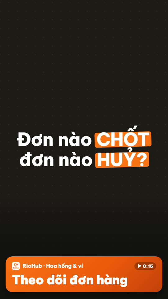Theo dõi đơn affiliate TikTok: đơn nào chốt, hoa hồng bao nhiêu