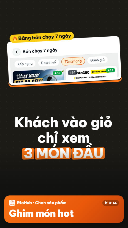 Ghim món hot lên đầu giỏ TikTok: khách vào là thấy, dễ ra đơn